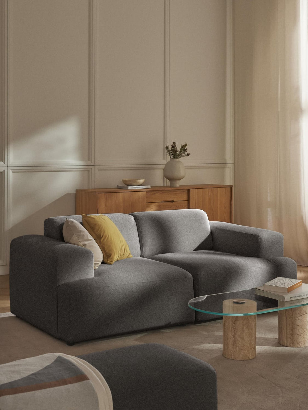 Melva Sofa (2-seater) — Anthracite