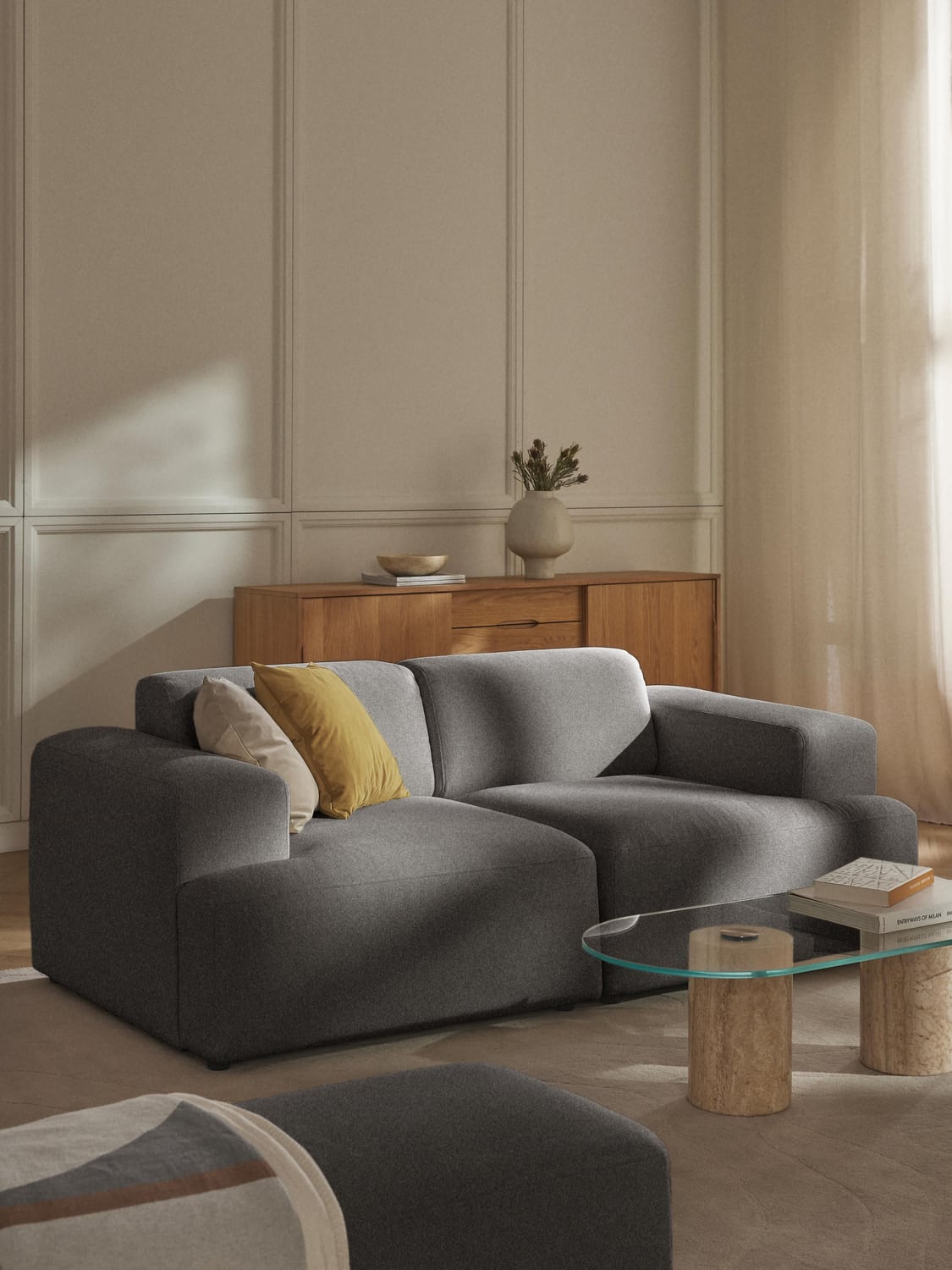 Melva Sofa (2-seater) — Anthracite