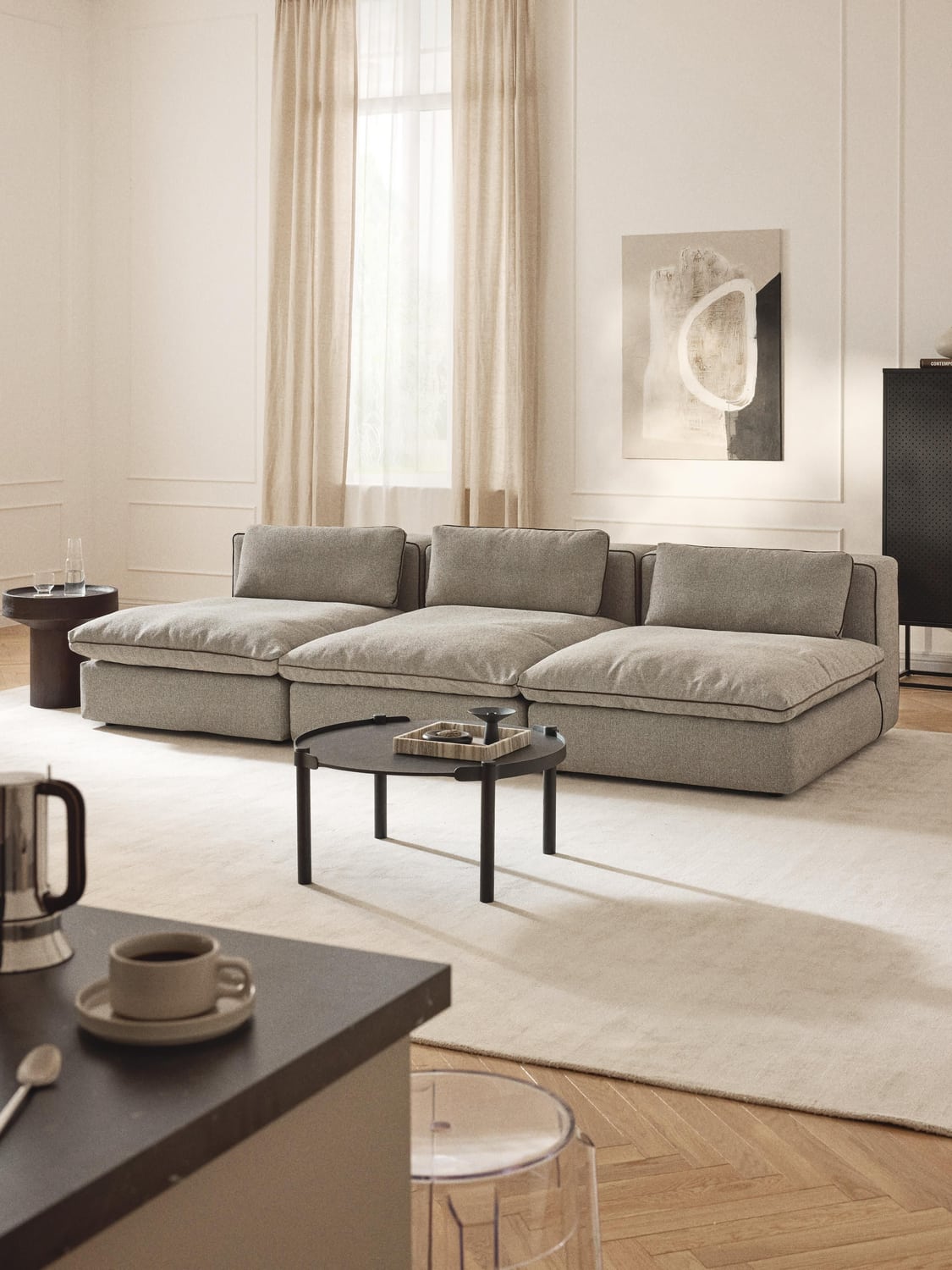 Felix Modular XL Sofa (3-seater) — Taupe