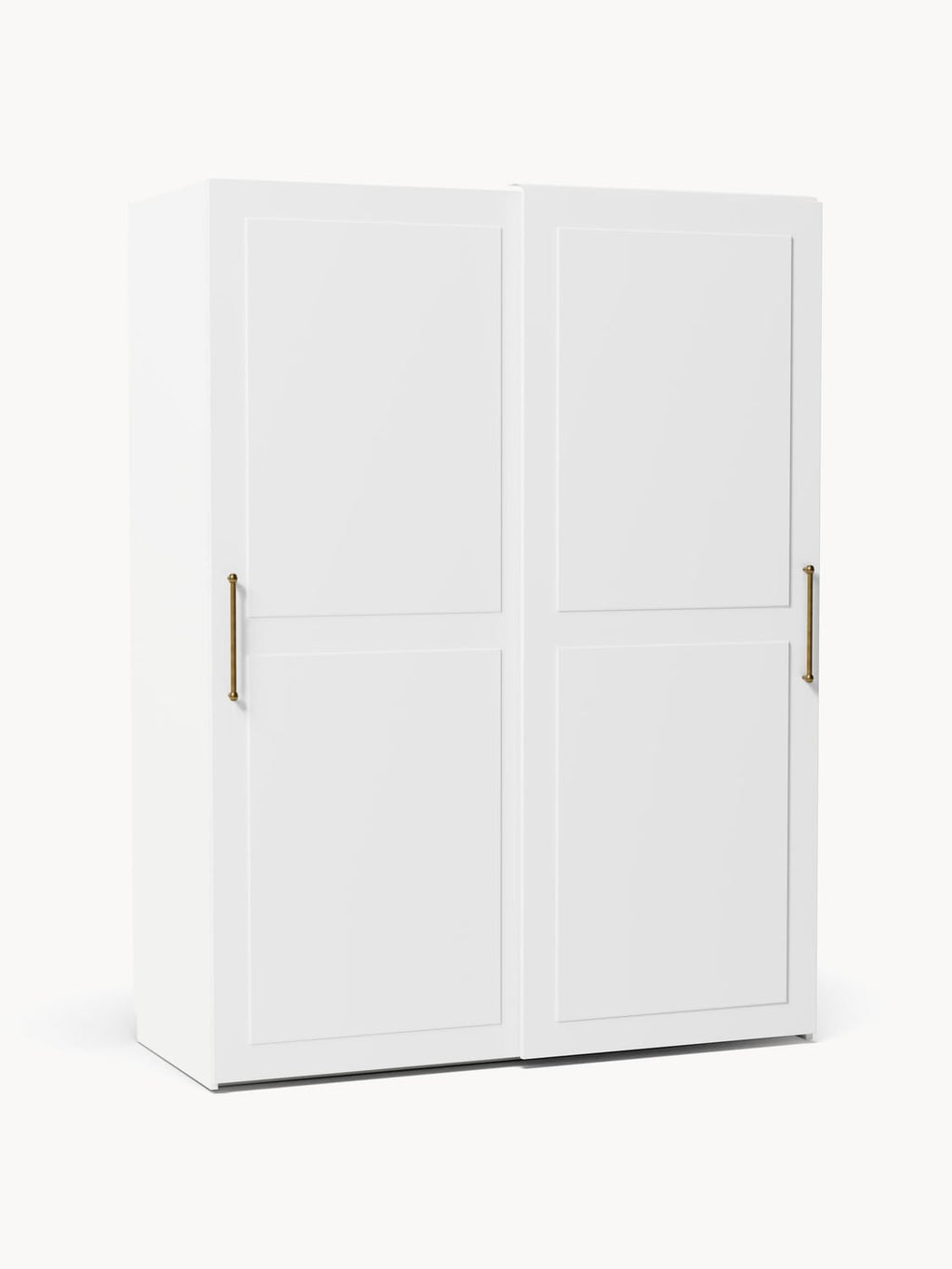 Charlotte Modular Sliding-Door Wardrobe, 150 cm Width, in various sizes — Off-White