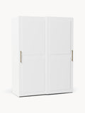 Charlotte Modular Sliding-Door Wardrobe, 150 cm Width, in various sizes — Off-White