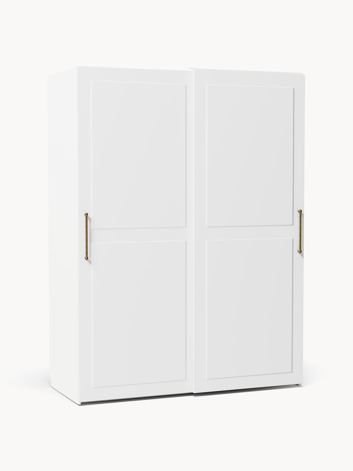 Charlotte Modular Sliding-Door Wardrobe, 150 cm Width, in various sizes — Off-White