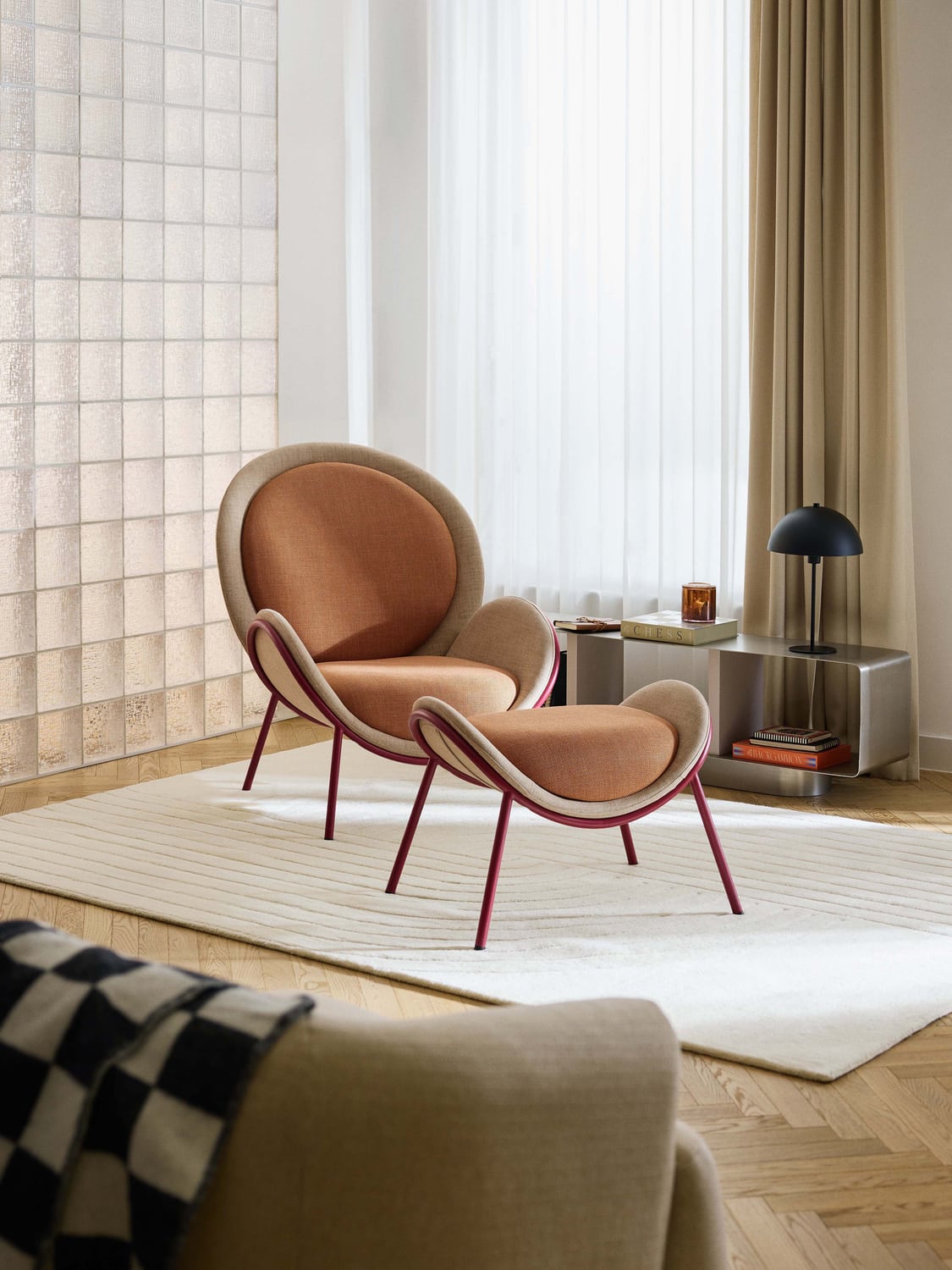 Alysa Wingback Chair — Camel