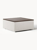 Lennon Sofa Ottoman in Bouclé with Storage — Sand Beige