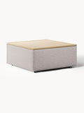 Lennon Sofa Ottoman in Bouclé with Storage — Wheat