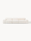 Wolke Modular Teddy Bouclé Sofa (4-seater) — Off-White