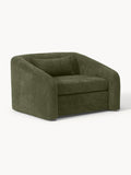 Eliot Sleeper Chair in Teddy Bouclé — Dark Green