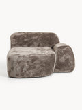 Wolke Teddy Bouclé-Chaise — Slate Grey
