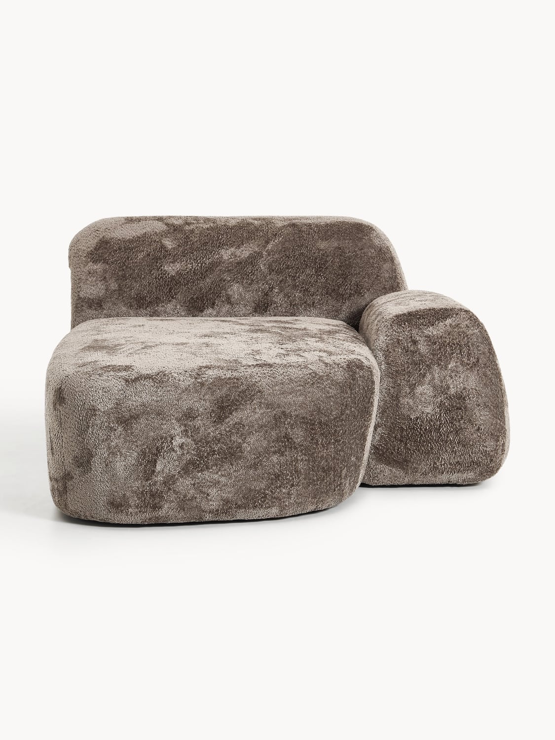 Wolke Teddy Bouclé-Chaise — Slate Grey