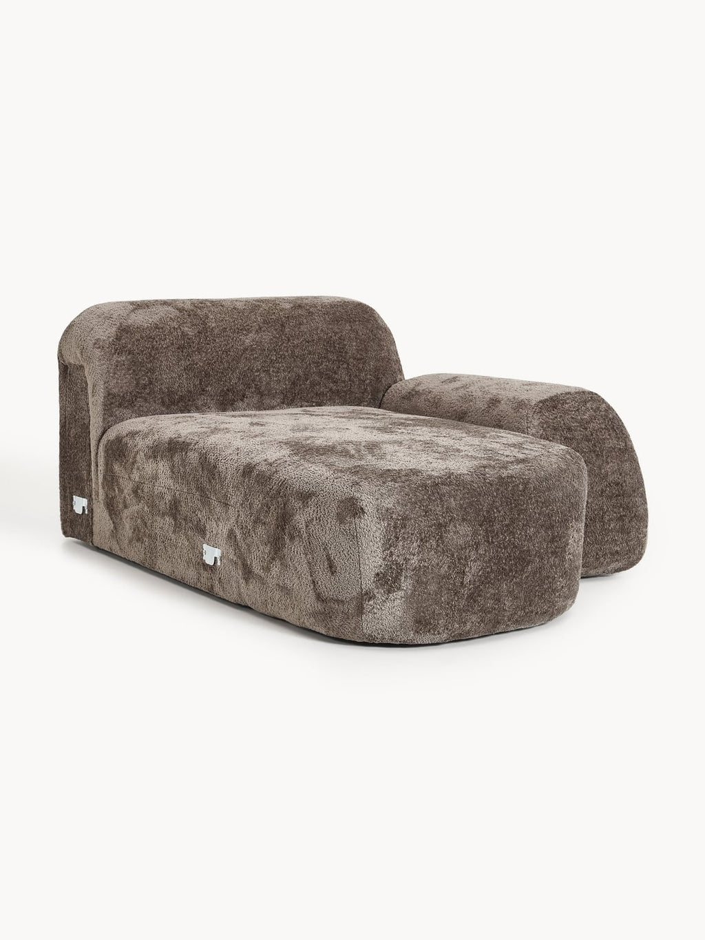 Wolke Teddy Bouclé-Chaise — Slate Grey