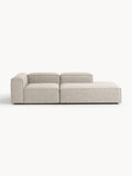 Lennon Modular Ottoman in Linen Blend — Oatmeal