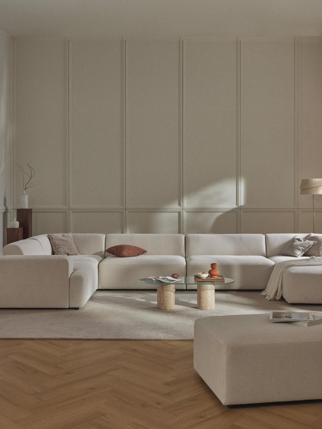 Melva XL Sofa — Ivory