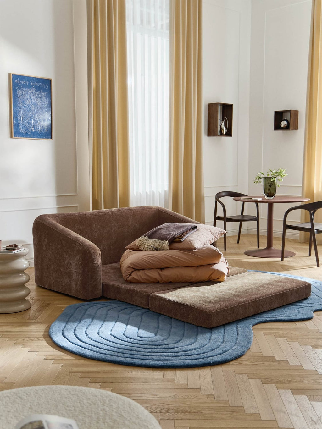 Eliot Sofa Bed (2-seater) — Brown