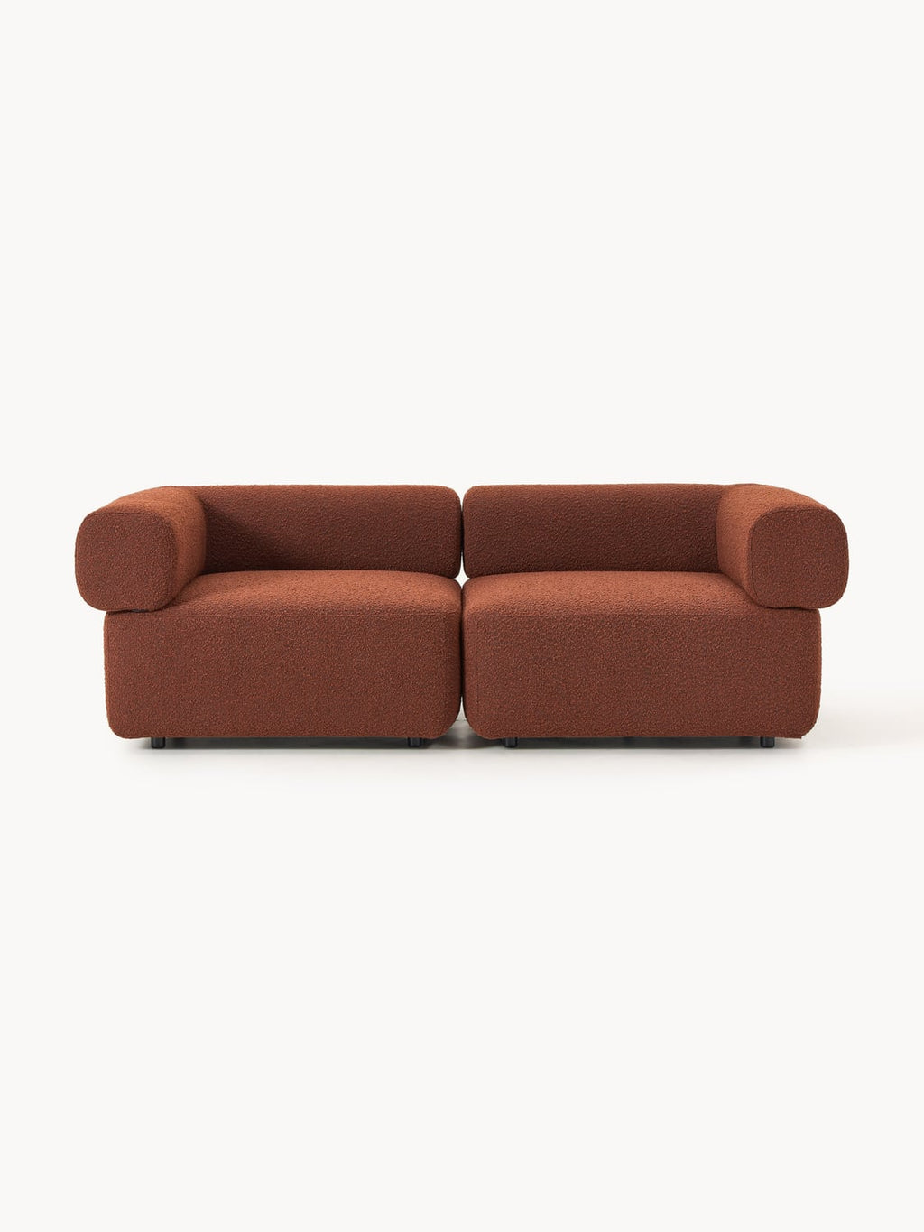 Anton Modular Bouclé Sofa (3-seater) — Brown