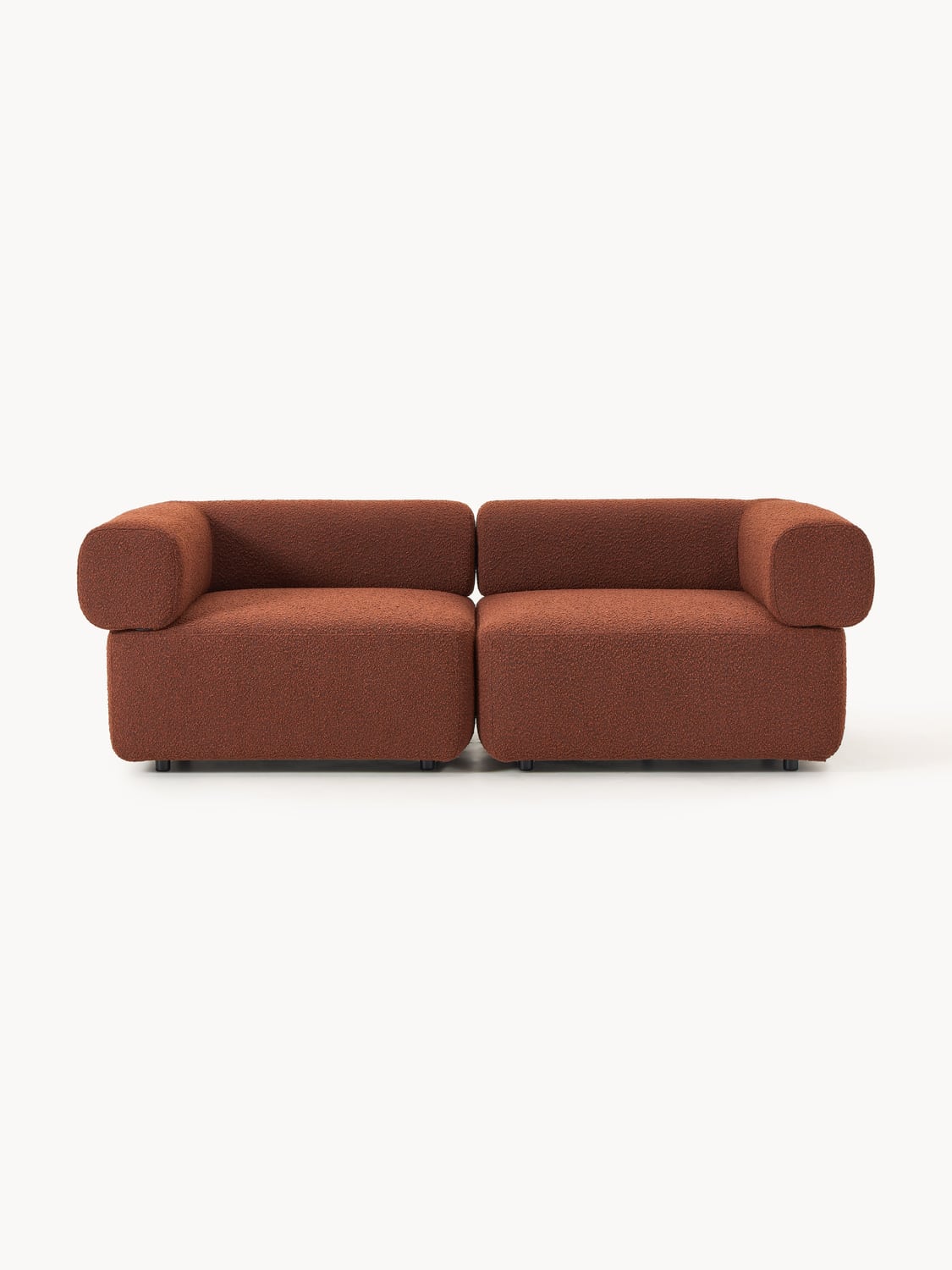 Anton Modular Bouclé Sofa (3-seater) — Brown