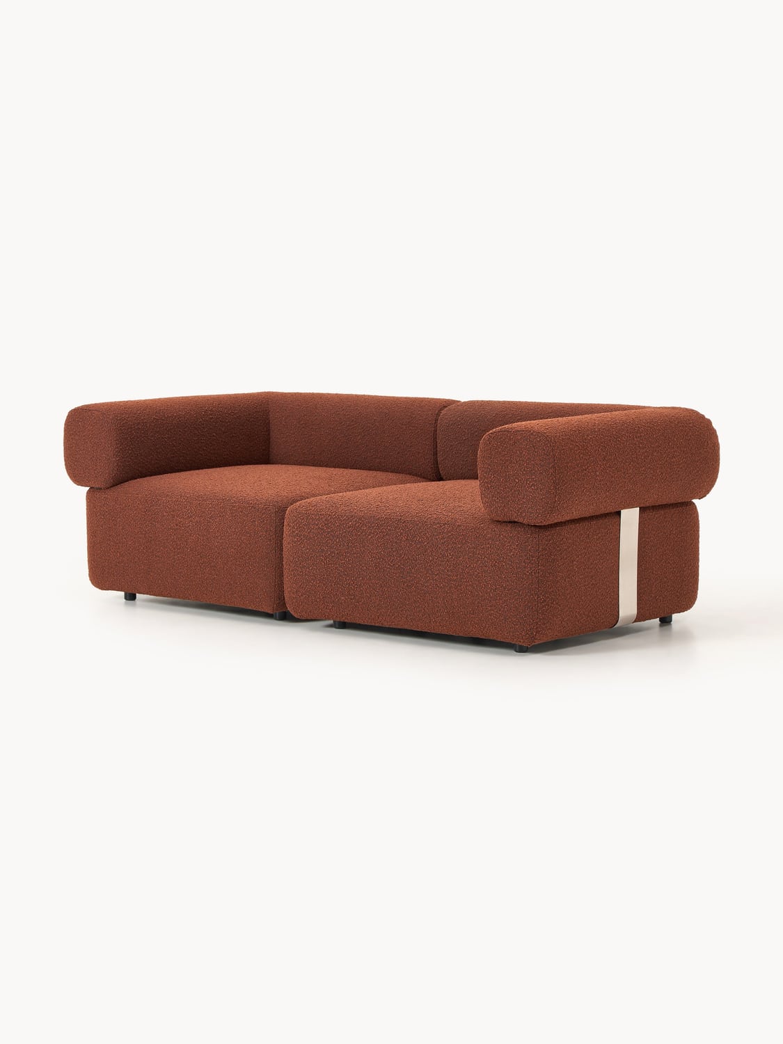 Anton Modular Bouclé Sofa (3-seater) — Brown