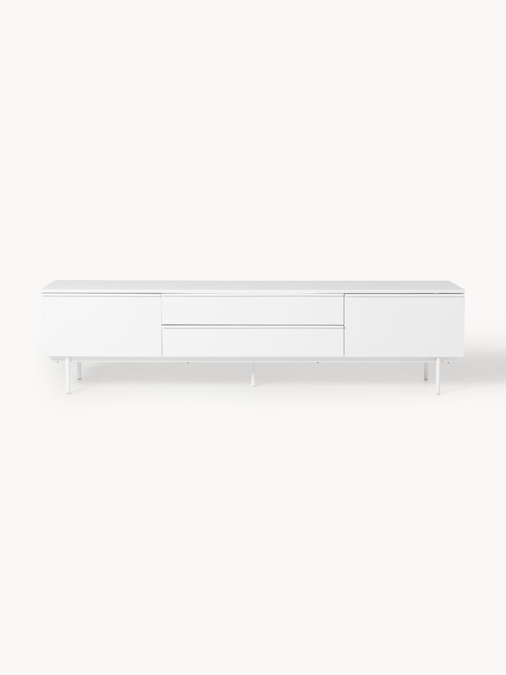 Elona Large Wood-Lowboard — Off-White