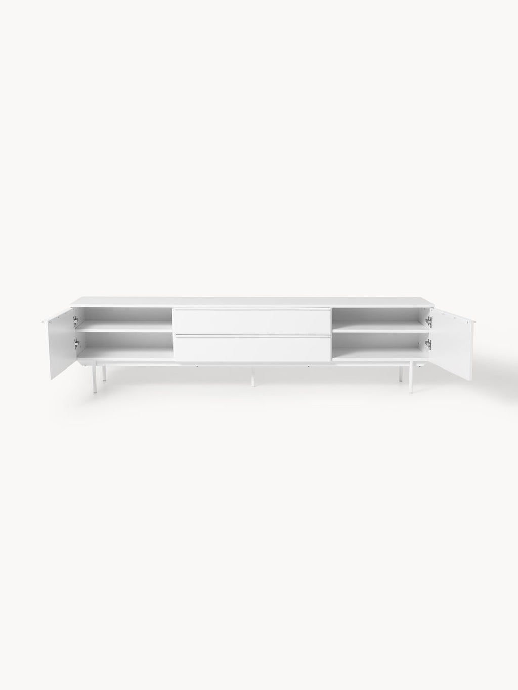 Elona Large Wood-Lowboard — Off-White