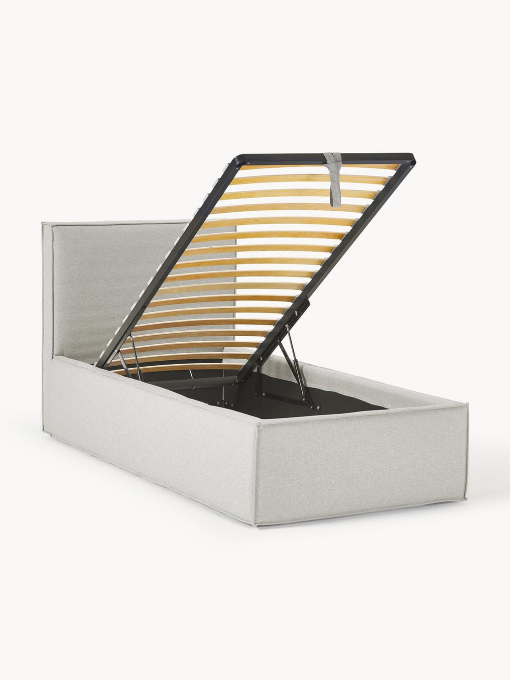 Dream Single Bed with Storage — Light Grey