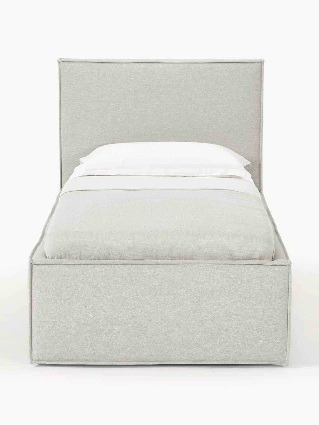 Dream Single Bed with Storage — Light Grey