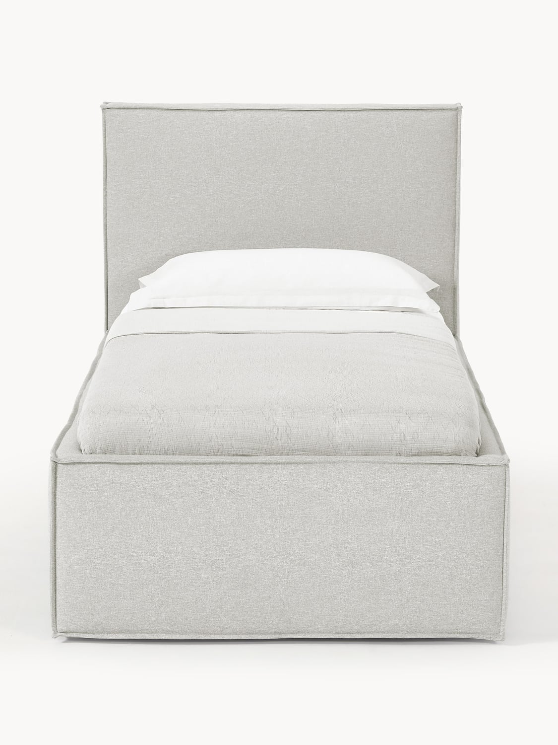 Dream Single Bed with Storage — Light Grey