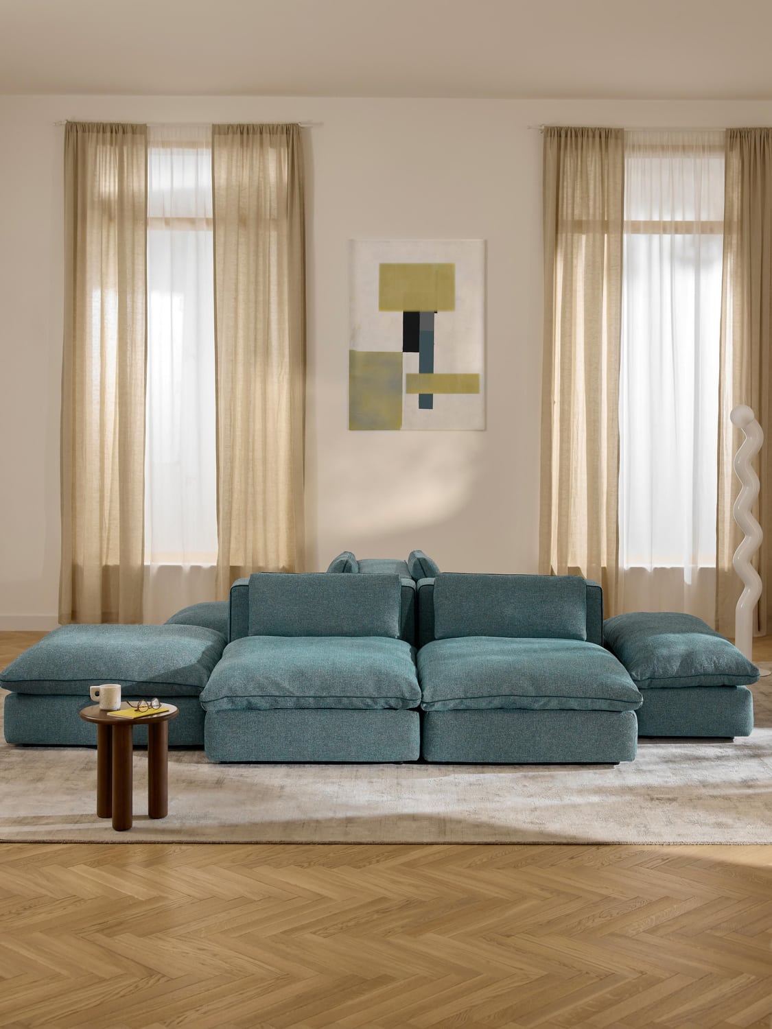 Felix Modular XL Sofa — Teal