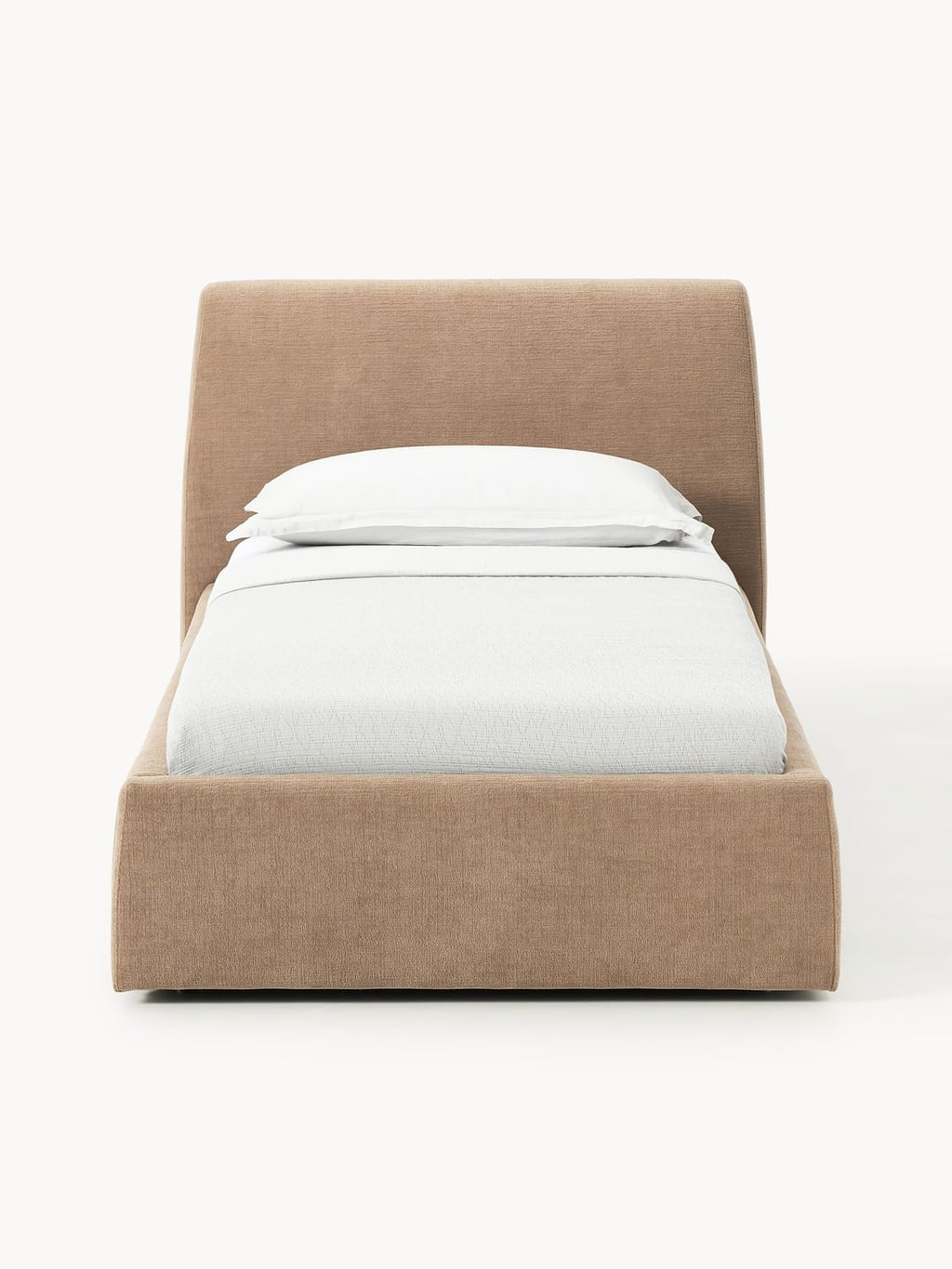 Cloud Upholstered Single Bed — Sage