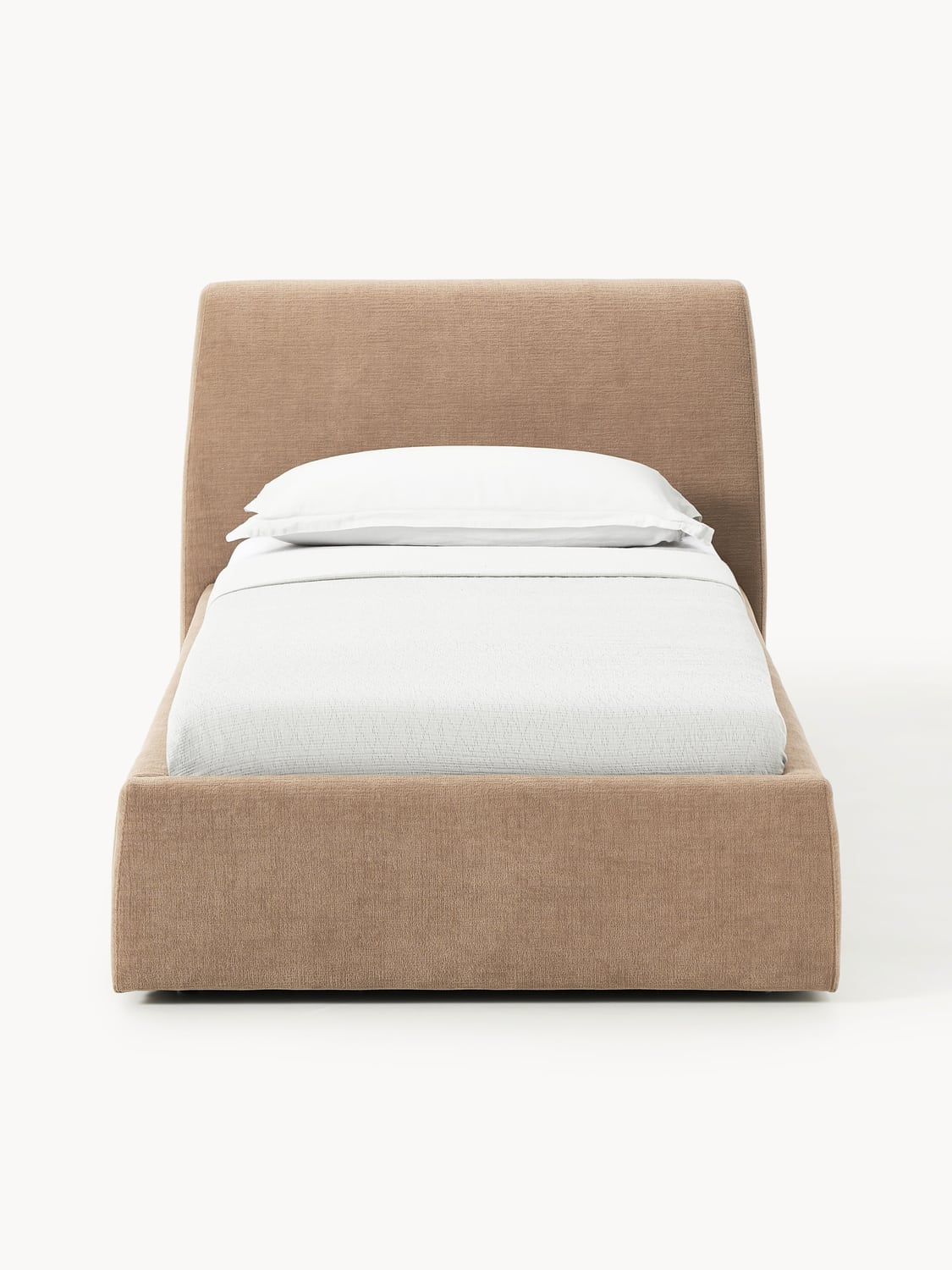 Cloud Upholstered Single Bed — Sage