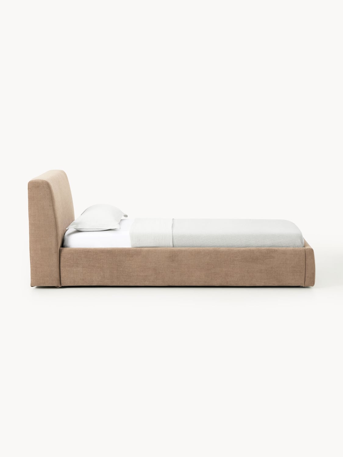 Cloud Upholstered Single Bed — Sage