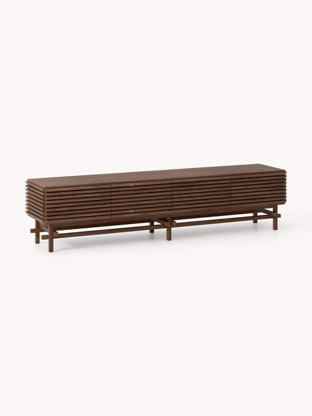 Pierce Large Lowboard in Oak — Dark Grey