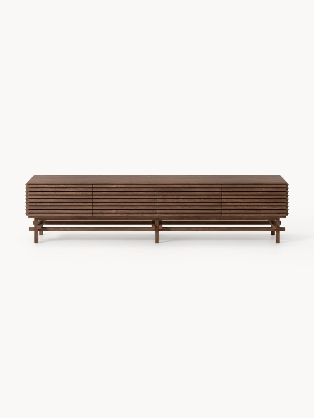 Pierce Large Lowboard in Oak — Dark Grey