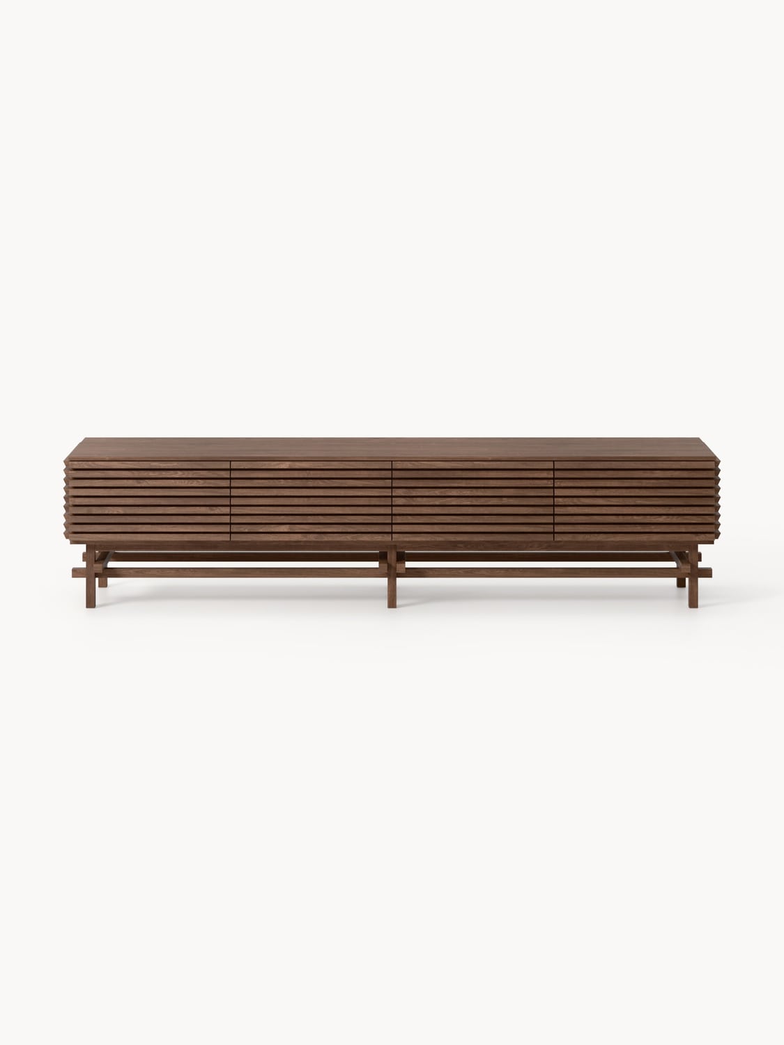 Pierce Large Lowboard in Oak — Dark Grey