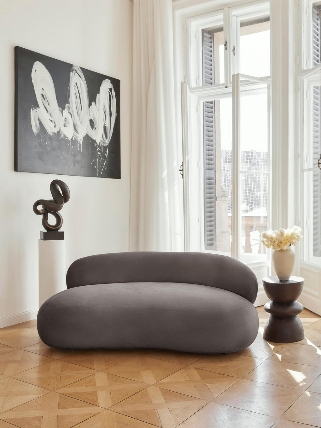 Alba Sofa (2-seater) — Dark Grey