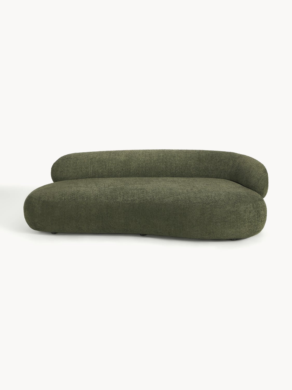 Alba Sofa (3-seater) in Teddy Bouclé — Green