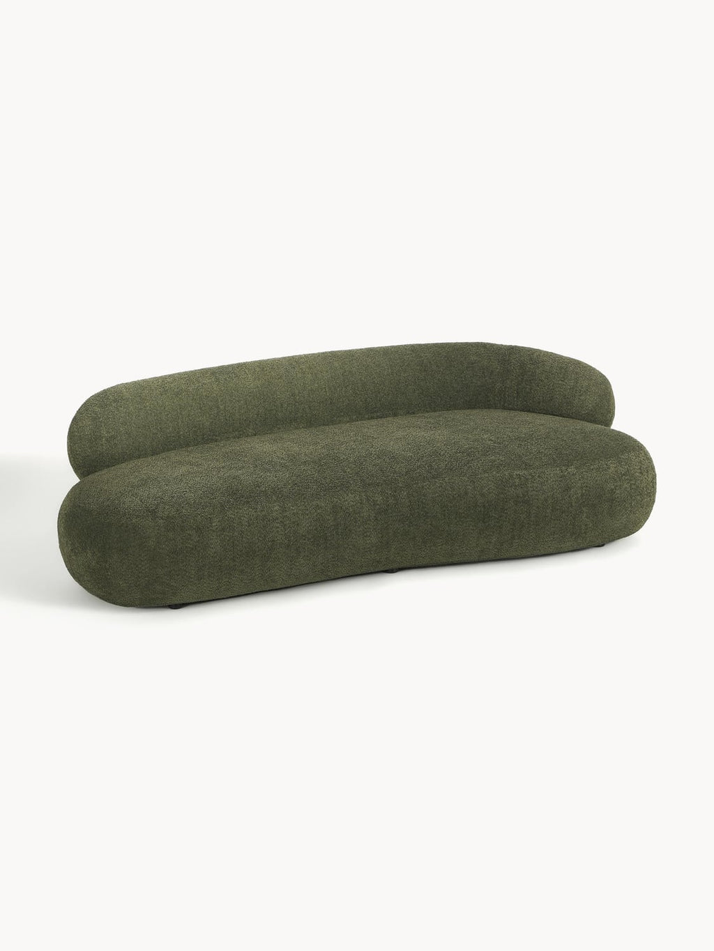 Alba Sofa (3-seater) in Teddy Bouclé — Green