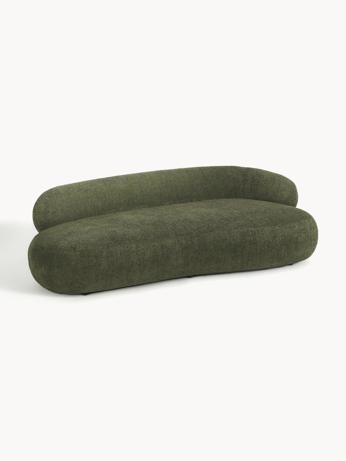 Alba Sofa (3-seater) in Teddy Bouclé — Green