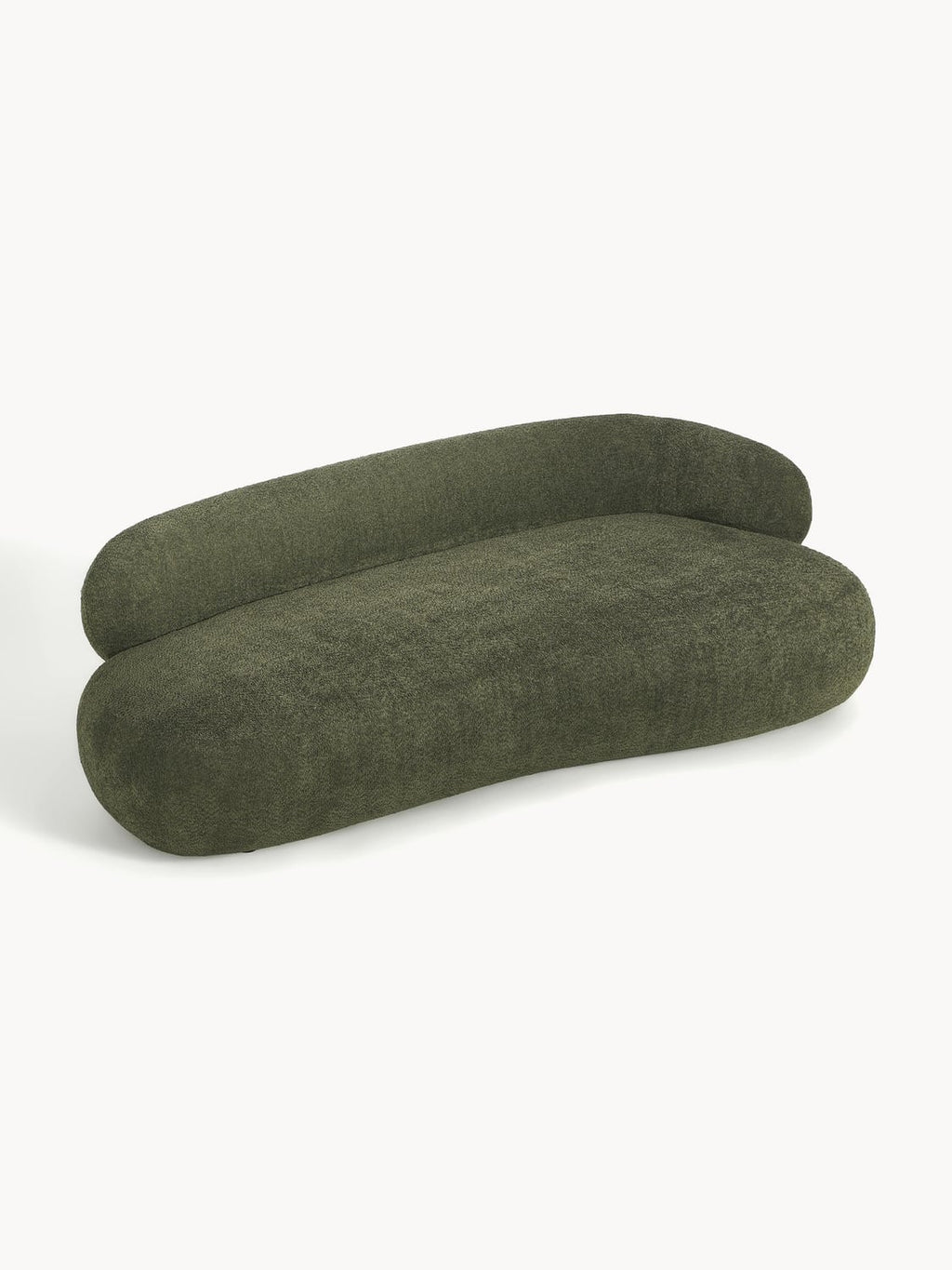 Alba Sofa (3-seater) in Teddy Bouclé — Green