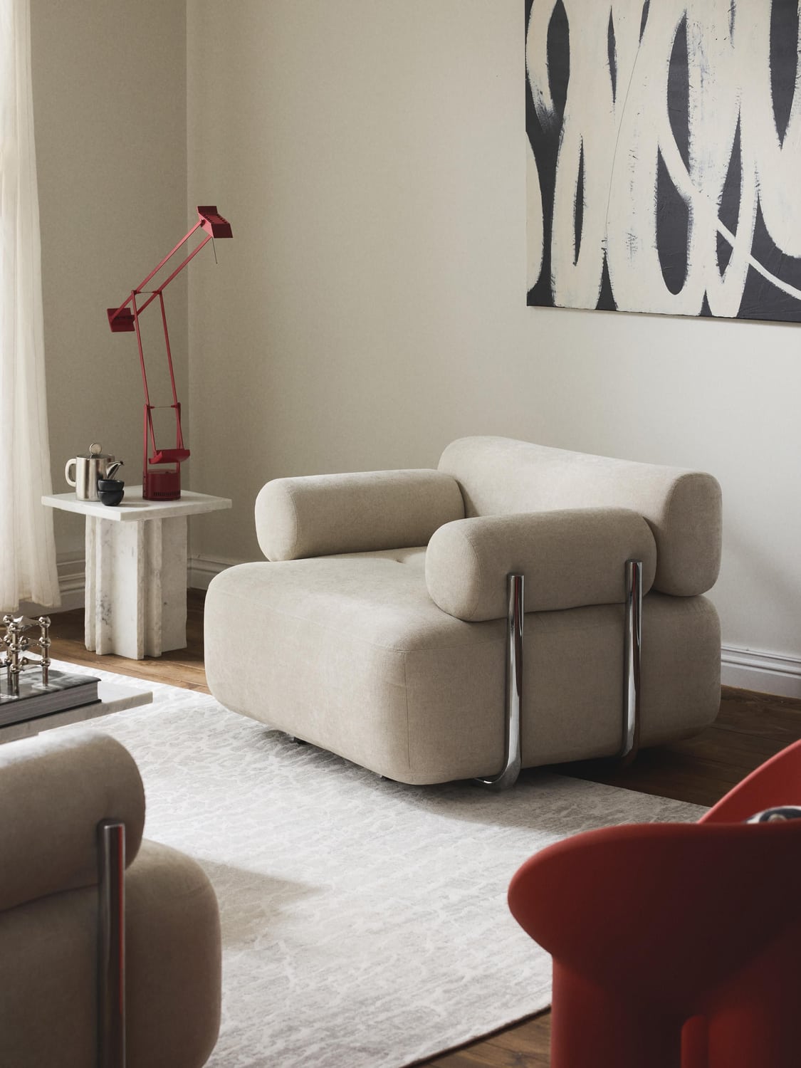 Stella Lounge Chair — Light Grey