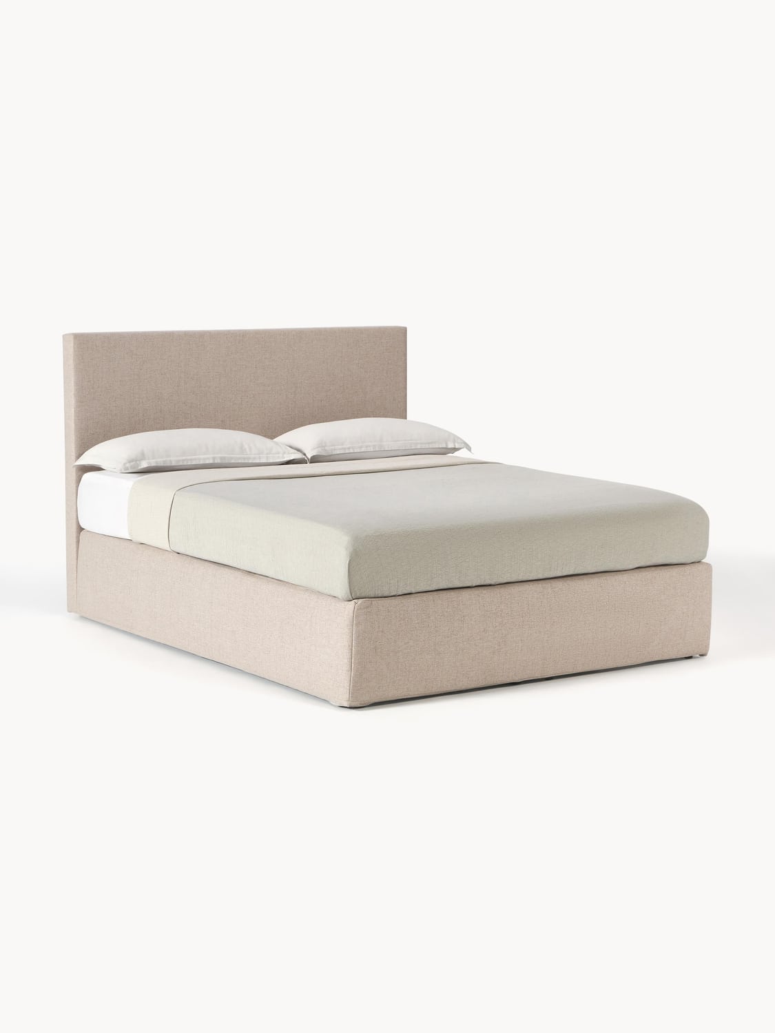 Eliza Box-Spring Bed — Oatmeal