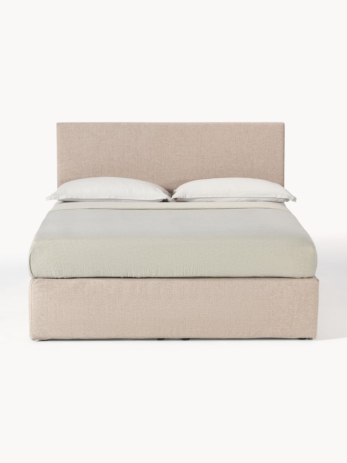 Eliza Box-Spring Bed — Oatmeal
