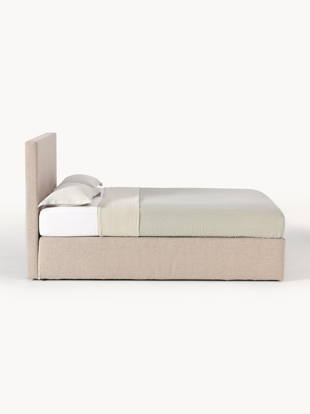 Eliza Box-Spring Bed — Oatmeal