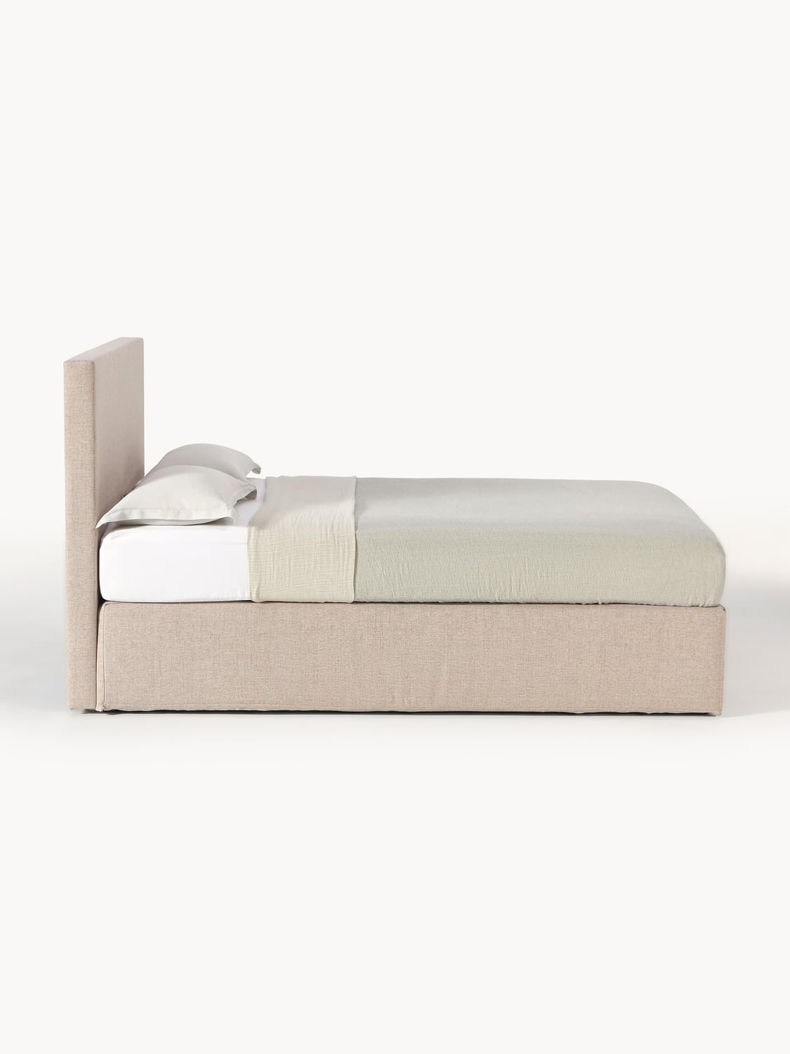 Eliza Box-Spring Bed — Oatmeal
