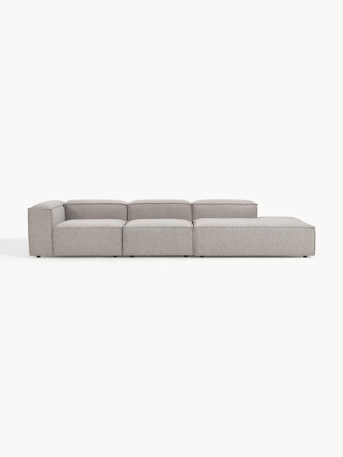 Lennon Modular XL Ottoman in Bouclé — Lilac