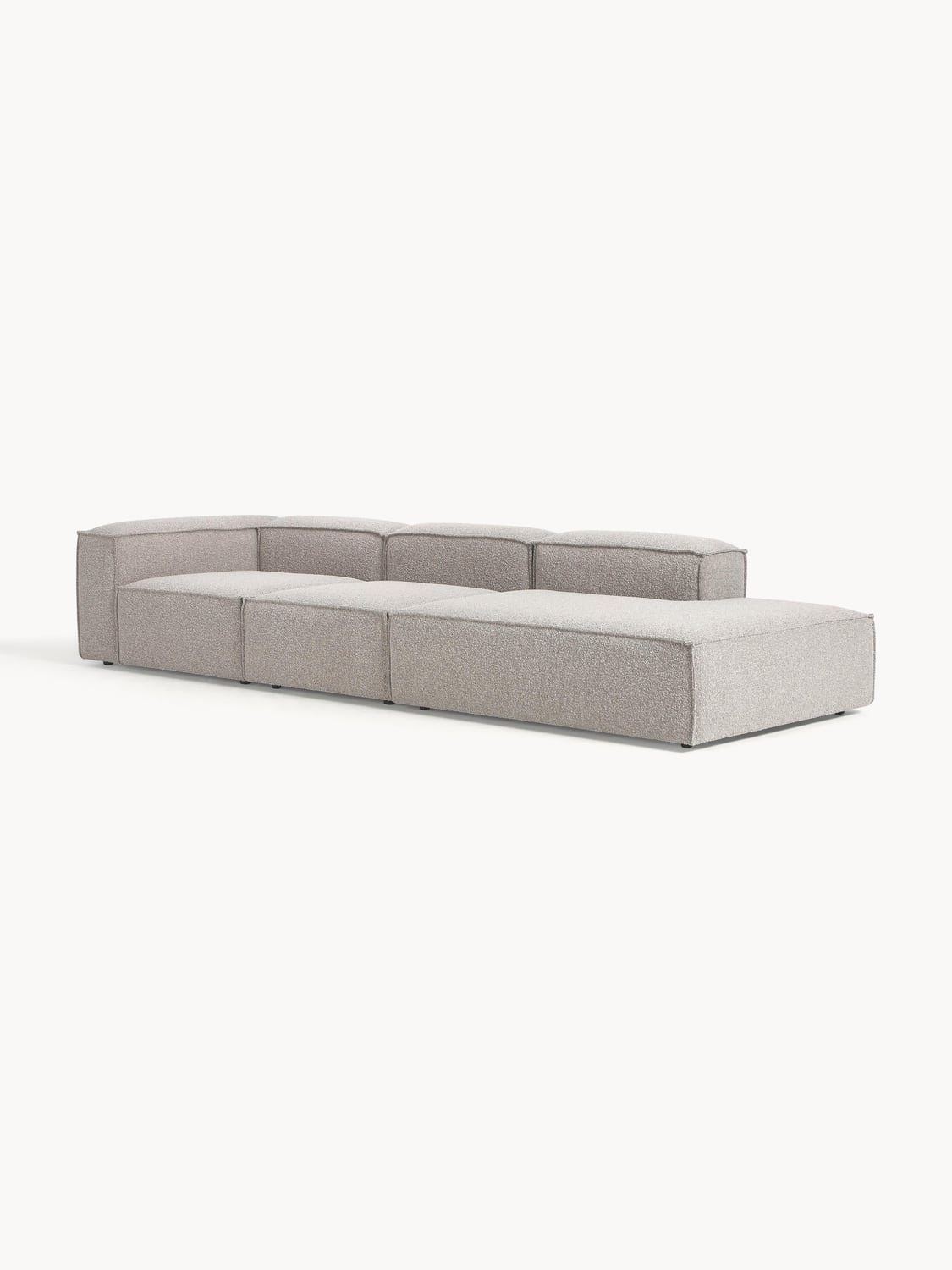Lennon Modular XL Ottoman in Bouclé — Lilac