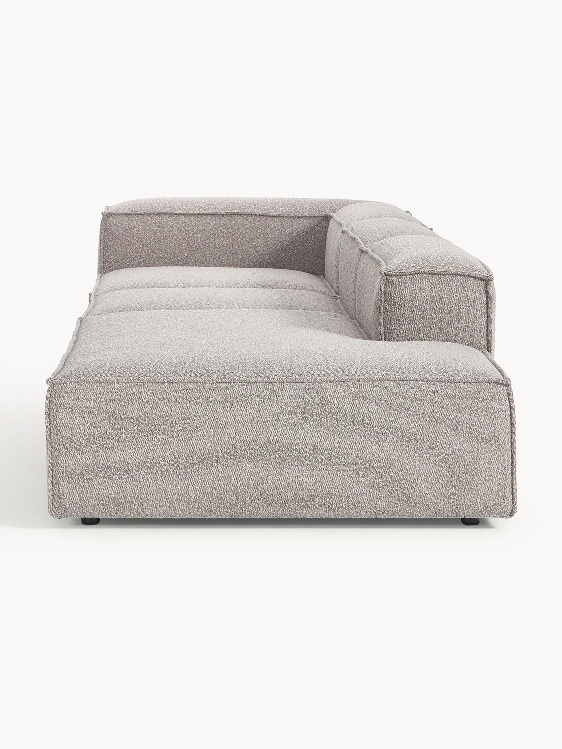 Lennon Modular XL Ottoman in Bouclé — Lilac
