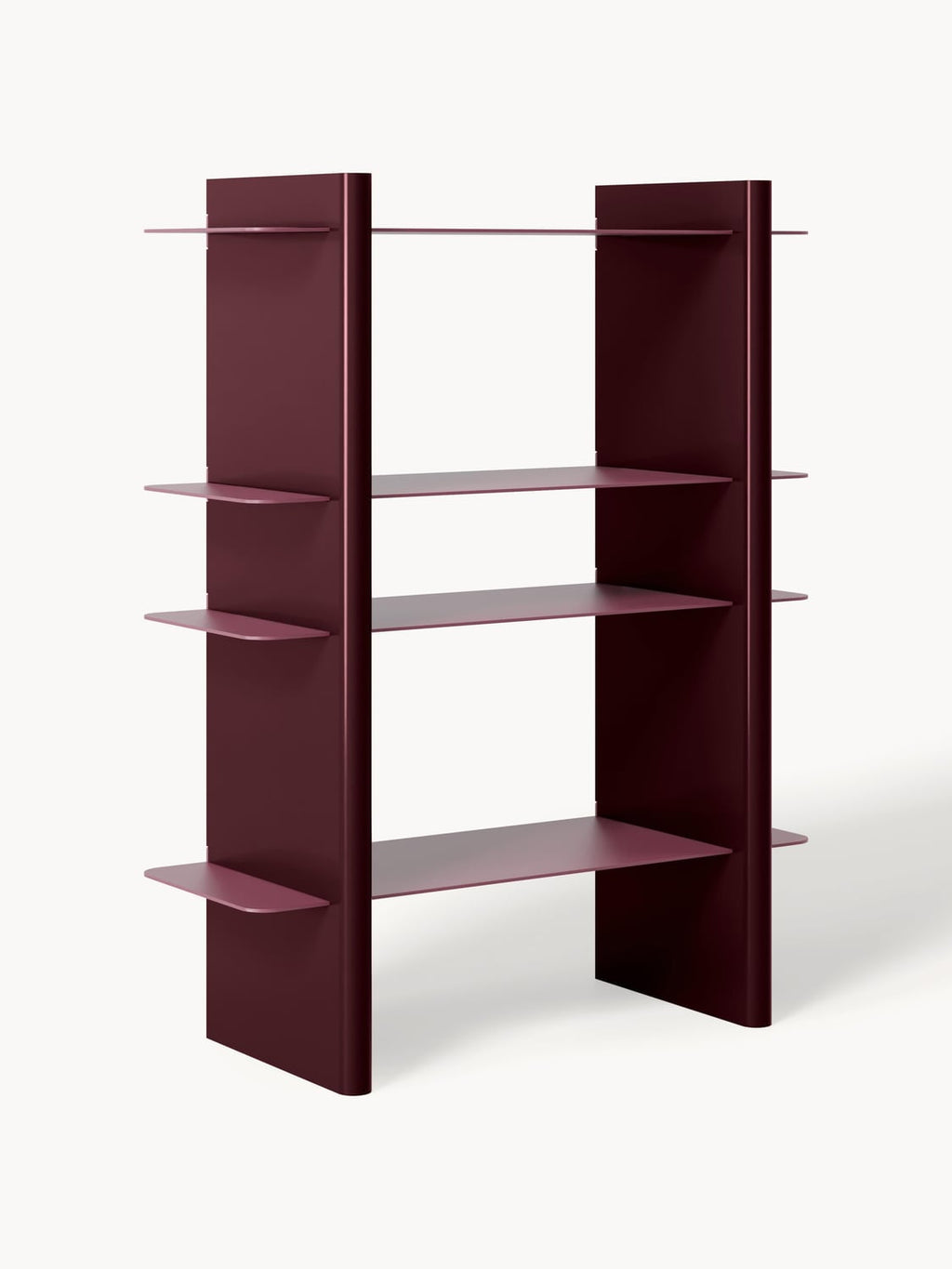 Rami Shelving Unit with Metal Elements — Dark Grey