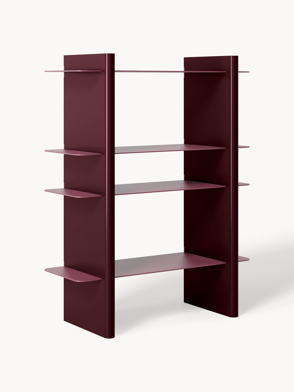 Rami Shelving Unit with Metal Elements — Dark Grey