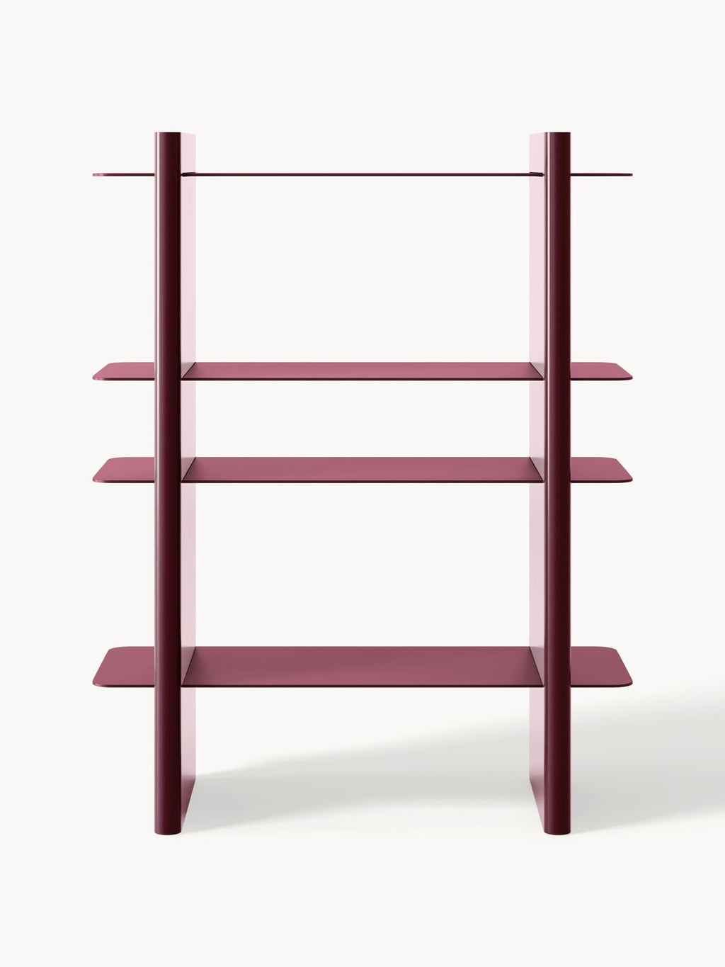 Rami Shelving Unit with Metal Elements — Dark Grey