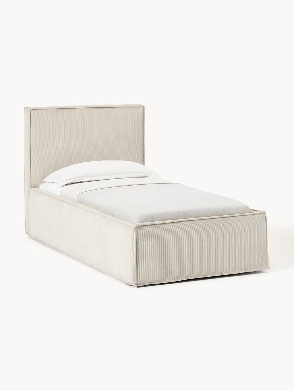 Dream Corduroy-Single Bed — Off-White