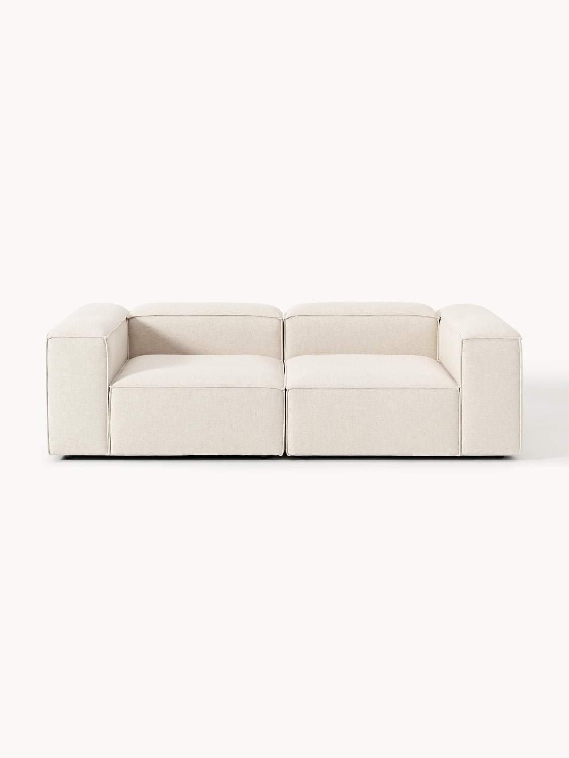 Lennon Modular Sofa (3-seater) in Linen Blend — Off-White